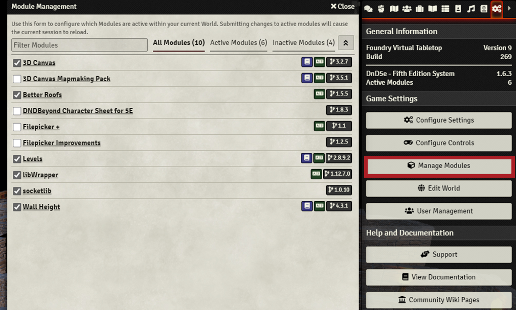 Enable 3D Canvas in Foundry VTT