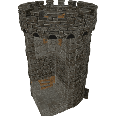 Round Stone Dice Tower