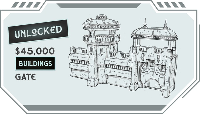 Spaceport Buildings Gate - Unlocked