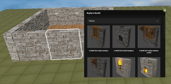 Right click and select Replace Model in Terrain Tinker