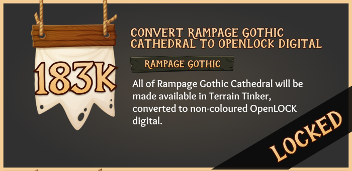 Completing the Dungeon, New stretch goals & Rampage Gothic Cathedral!