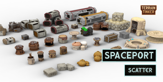 Spaceport Scatter now available in Terrain Tinker