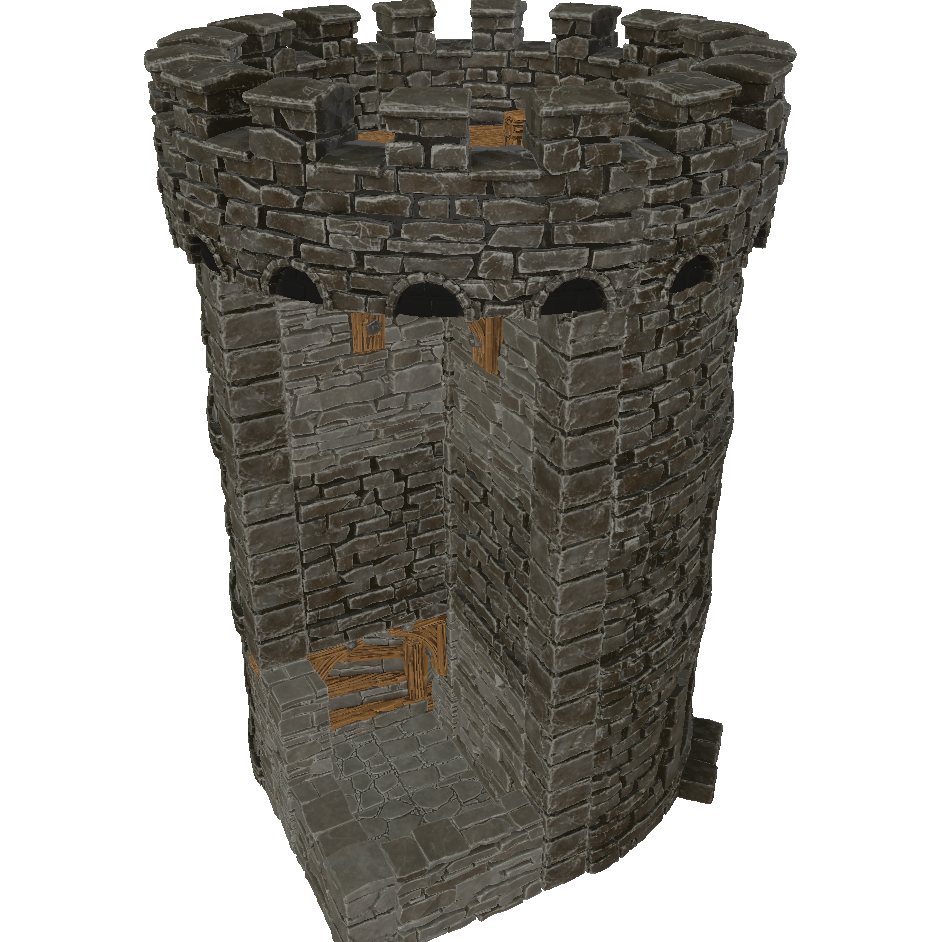Round Stone Dice Tower